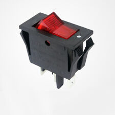 3PCS SOKEN RK1-14 Rocker Power Switch 16A 250VAC 16A 125VAC T100 3 Pin Red Lamp picture