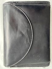 Day Runner Regency Planner Zip Around + Full Wallet Black 1999 Inserts Vintage picture