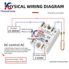 1-10PCS SSR-25DA Solid State Relay Module 25A DC3-32V Input AC24-380V Output New picture