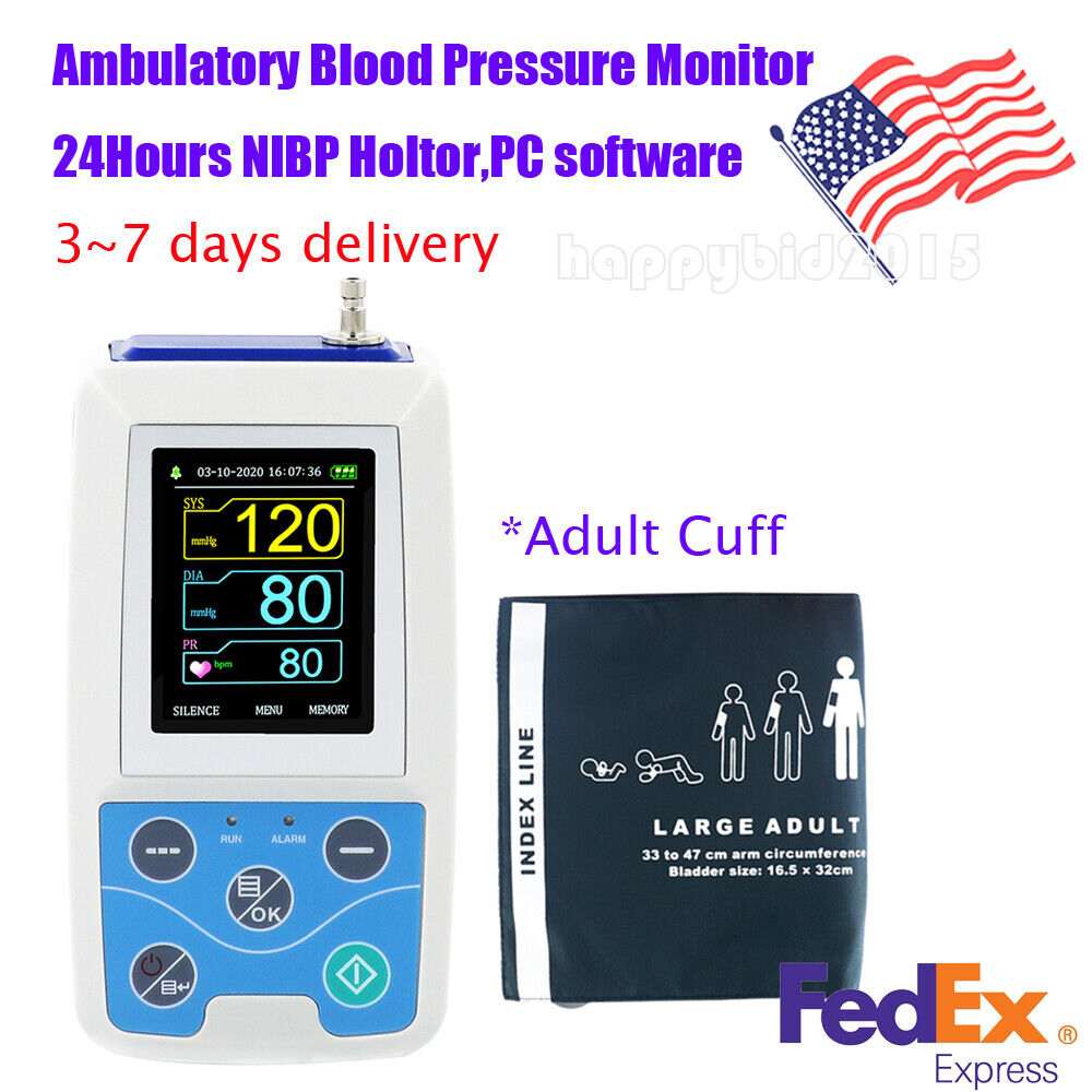 CONTEC ABPM50 24 hours Ambulatory Blood Pressure Monitor Holter FDA USA STOCK