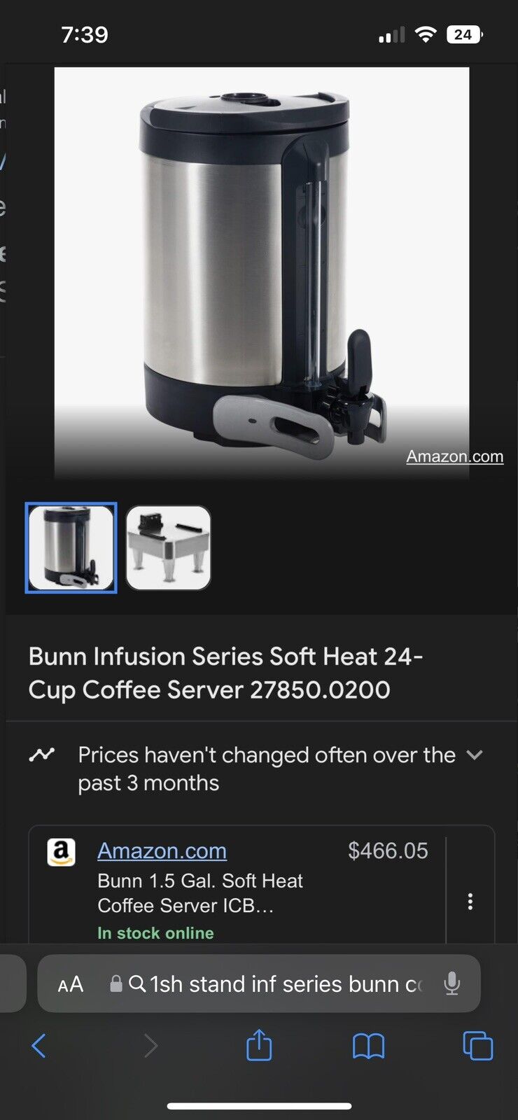 Bunn Infusion Series 24 Cup Coffee Server