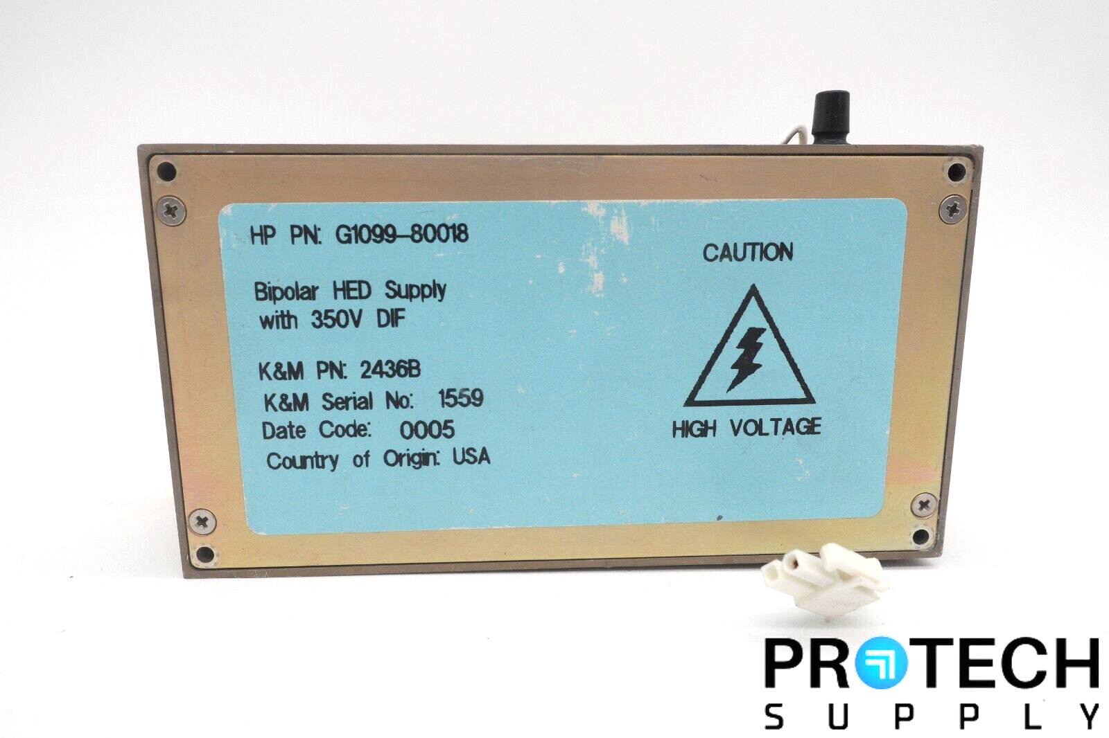 HP / Agilent G1099-80018 BI-POLAR HED Supply with 350V DIF with WARRANTY