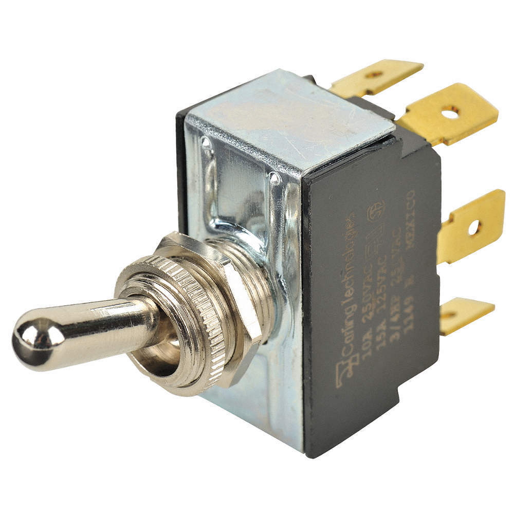 CARLING TECHNOLOGIES 2GM51-73 Toggle Switch,DPDT,10A @ 250V,QuikConnct