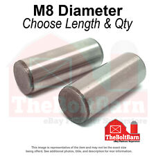 M8 Metric Dowel Pins Alloy Steel Plain (Choose Length & Quantity) picture