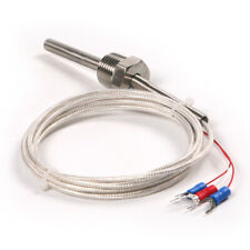 50mm RTD Pt100 ohm Probe Sensor L PT NPT 1/2'' Thread w/ Insulation Lead Wire picture