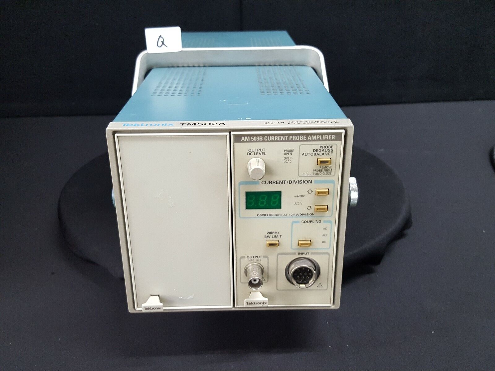 Tektronix TM502A: Mainframe with AM503B Current Probe Amplifier (7317)-Q