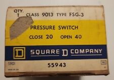 NEW NOS Vintage Square D Pumptrol Pressure Switch 20/40 psi 55943 9013 FSG-3 picture