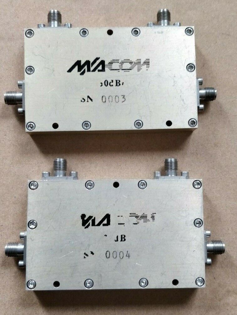 (1pc) M/A-COM Dual Directional Coupler 30dB RF coaxial SMA