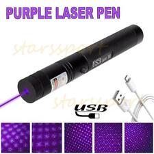 5000Miles 532nm Purple Laser Pointer Zoom Visible Beam Light Lazer USB Charger picture