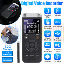 Rechargeable Digital Voice Activated Recorder Audio Sound Dictaphone MP3 Player picture