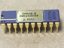 (1 PC)  INMOS   IMS1420S-55   Static RAM, 4Kx4, 20 Pin, Ceramic, DIP Old Gold picture