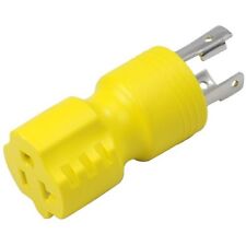 Conntek 30123 L5-20P to 5-15/20R 20 Amp 125V Generator Plug Adapter, Yellow picture