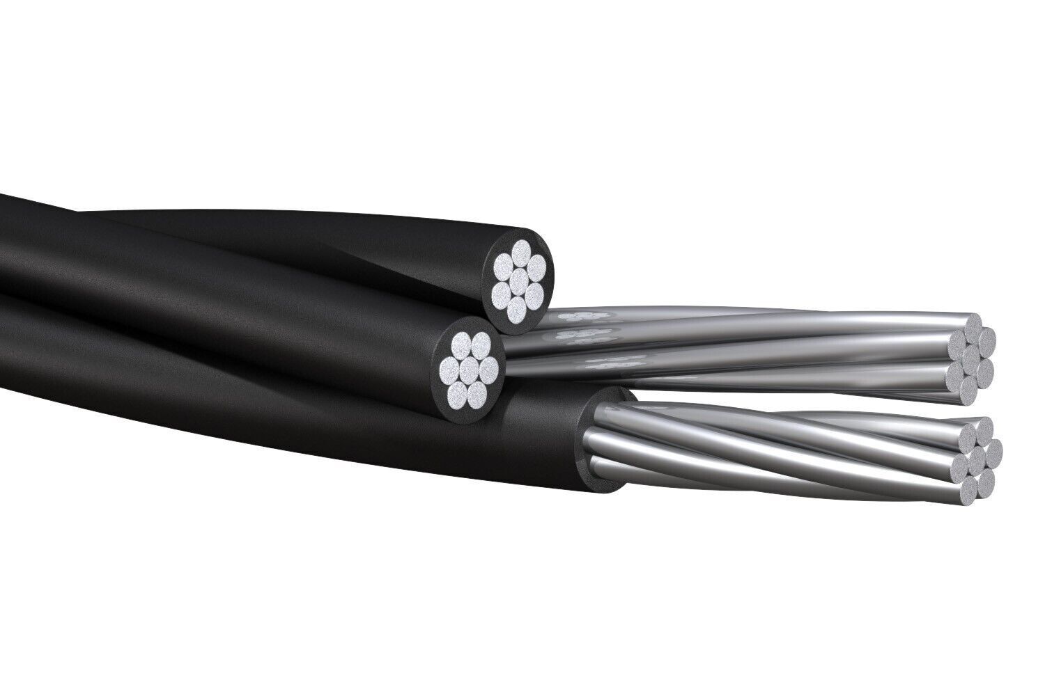Chola 6-6-6-6 Aluminum Overhead Service Drop Cable Lengths 50 Feet to 5000 Feet