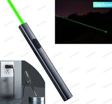 Green Laser Pointer Pen Visible Beam Light USB Rechargeable Teaching Meeting Cat picture
