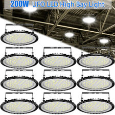 10X 200W UFO LED High Bay Light Garage Warehouse Industrial Commercial Fixture picture