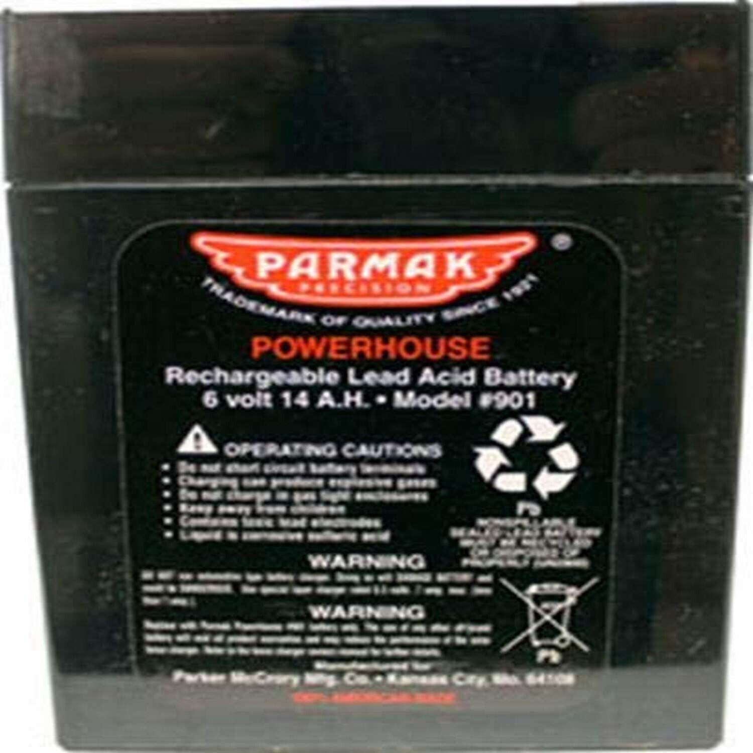 Parmak 901 6-Volt Gel Cell Battery for Solar Powered Electric Fences