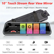 Dual Lens 10''HD 1080P Video Recorder Rearview Mirror Car Dash Cam Camera DVR picture