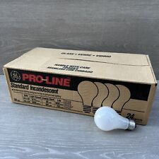 24 Pack Case 100 Watt GE Pro Line Incandescent Light Bulbs 130V General Frost picture