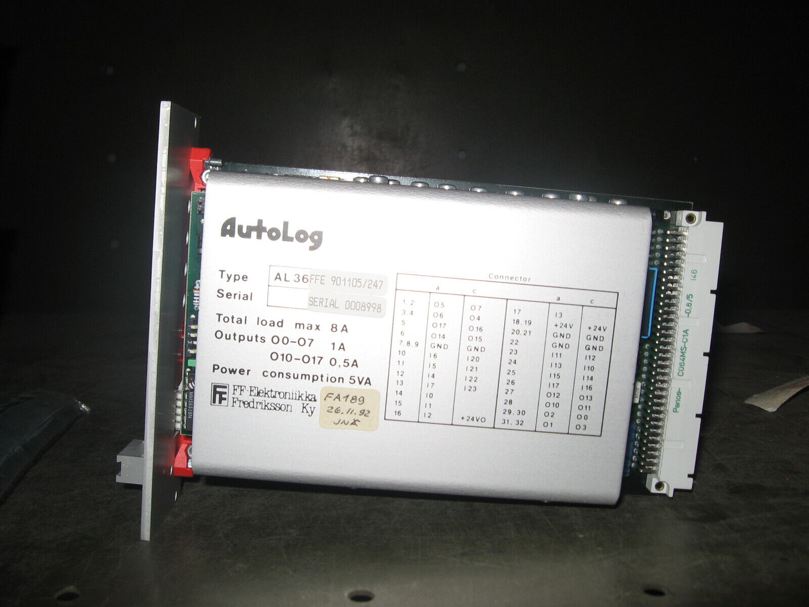 AUTOLOG FF-ELEKTRONNIKKA AL36 CPU MODULE, FFE 901105/247 AL36FFE