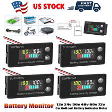 4X DC Battery Monitor Meter 12v 24v 36v 48v 60v 72v LCD Display For Car RV Solar picture