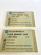 2X ALLEN BRADLEY 512kb MEMORY CARD  2801-MD5 SER A . C84 picture