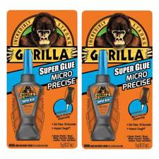 Gorilla Super Glue Micro Precise 10 Seconds Set Time Heavy Duty 5g Clear, 2-Pack picture