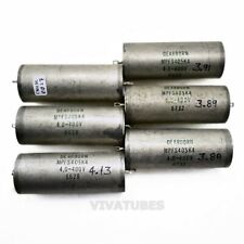 Lot of 6 Vintage Dearborn Electrolytic Paper in Oil POI  Can Capacitors 4uF 400V picture