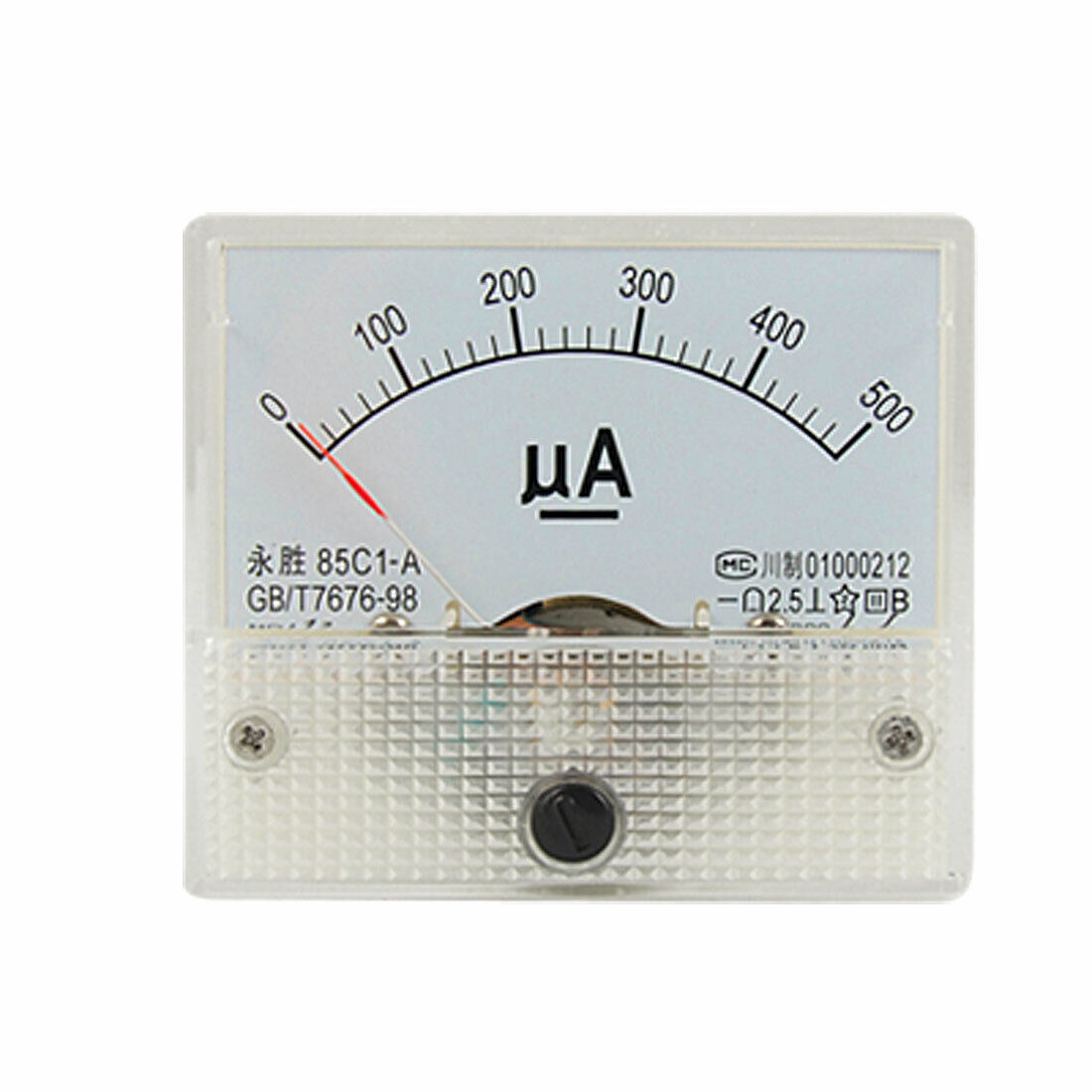 85C1-A DC 0-500uA Analog Panel Meter Ammeter Gauge New