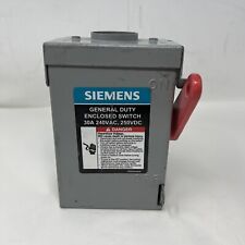 Siemens NSB GNF321RA Safety Switch General Duty 3P 30A 240V Non Fusible 3Wire NE picture