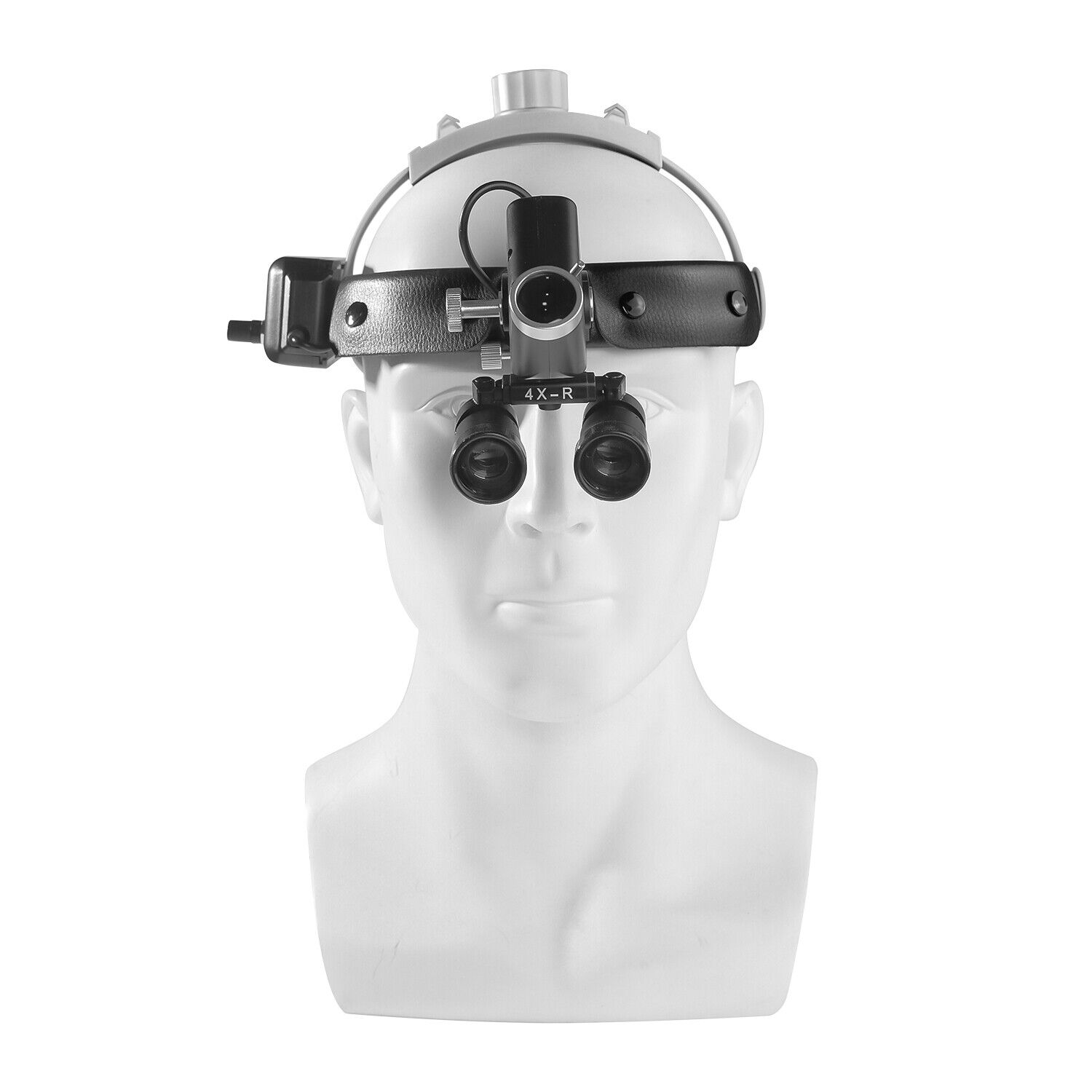 Dental 4X-R Surgical Binocular Loupes &Headband Medical LED Light & Carton Box