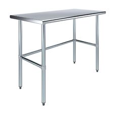 24 in. x 48 in. Open Base Stainless Steel Work Table | Residential & Commercial picture