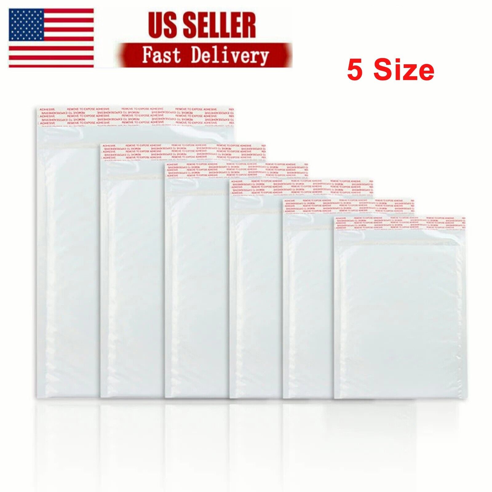 200PCs Poly Mailer Bubble Mailers 4 Layers Padded Envelopes Self Sealing