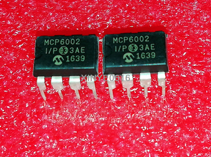 5PCS   MCP6002-I/P    MCP6002   DIP-8   Operational  Amplifie  IC