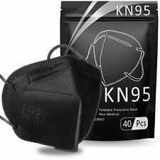 50/100 Pcs Black KN95 Protective 5 Layer Face Mask BFE 95% Disposable Respirator picture