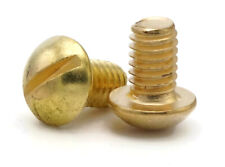 #8-32 | Brass Slotted Round Head Machine Screws - Select Length & Qty picture