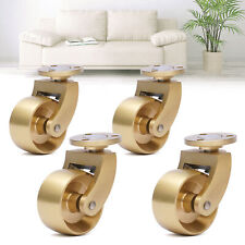 4PCS Brass Universal Furniture Casters Table Chair Desk Sofa Piano Wheel Rollers picture