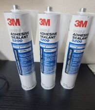 Lot Of 3  New 3 Tubes 3M 10 Oz. White  Marine Adhesive Sealant 5200 06500  picture