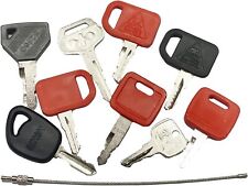 9 Ignition Key for John Deere Volvo Case CATTractor Heavy Construction Equipment picture