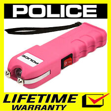POLICE Stun Gun 928 700 BV Heavy Duty Rechargeable LED Flashlight Pink picture