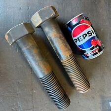 Lot 2x HUGE Vintage Industrial Hex Bolts - 10 Inches Long / 1.75 Inches Diameter picture