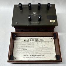 Vintage Leeds and Northrup ENF Potentiometer Antique 7581 Volt Box GR Wood ~Tube picture