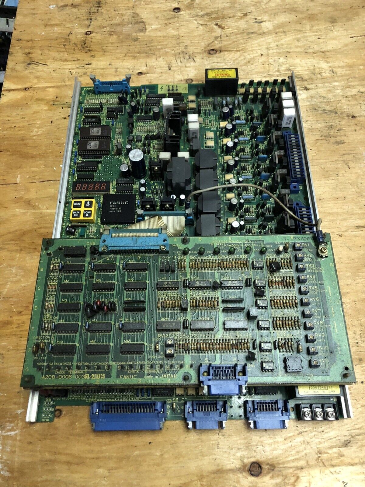 FANUC A20B-1003-0010 SPINDLE BOARD With A20B-0008-0032 Orientation PCB   Used