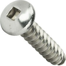 #6 Square Drive Pan Head Sheet Metal Screws Self Tap Stainless Steel All Lengths picture