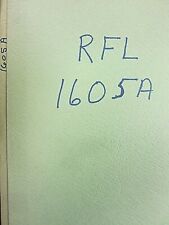 RFL Model 1605A AC-DC Calibration/Transfer Standard Manual Of Instructions  picture