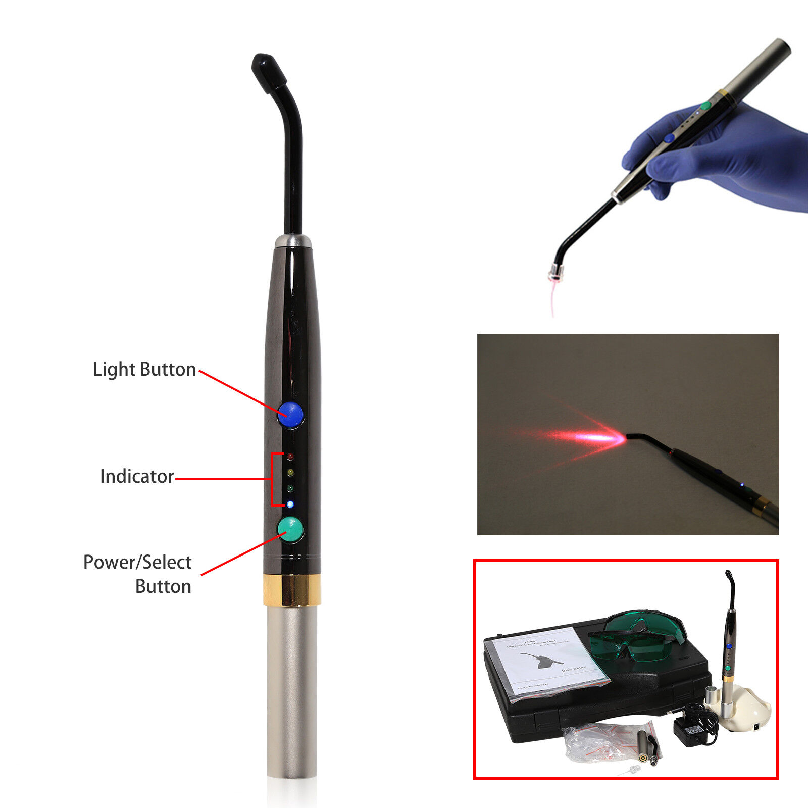 Dental Diode Laser Wireless Heal laser Pen Oral Surgery Soft Tissue Lamp RJG RB