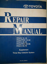 TOYOTA FORKLIFT TRUCK CATALYTIC SYSTEM REPAIR SHOP MANUAL 7FGU 7FGCU 15 18 20    picture