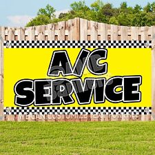 AC Service Here Banner Sign Automotive Mechanical Repair Technicians picture