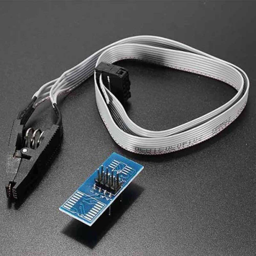 SOP8 SOIC8 Test Clip EEPROM 93 25 24 In-circuit Programming On USB Programmer.