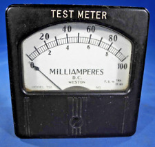 Rare Vintage Weston Panel Test Meter DC Milliamperes 0-100 Model 731 picture