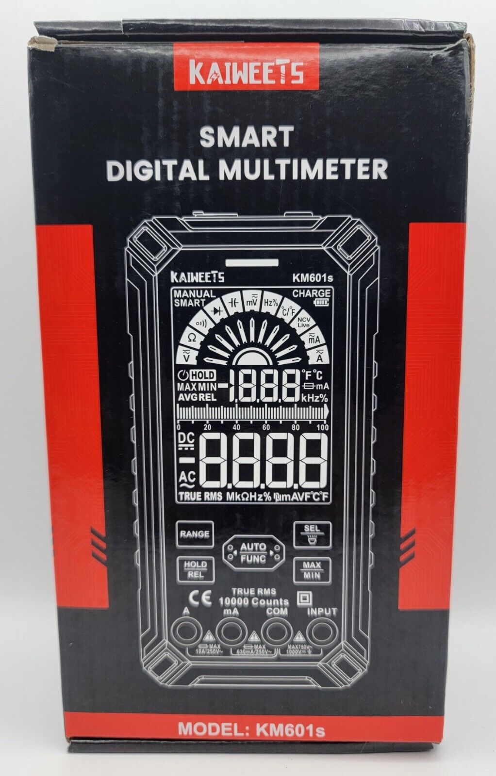 KAIWEETS KM601s Smart Digital Multimeter True RMS 10000 Counts H12E-A019892